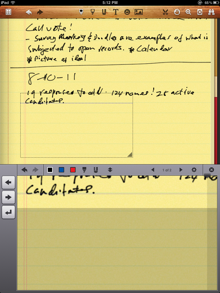 Noteshelf notetaking app