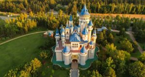 Castle similar to a Disney park castle