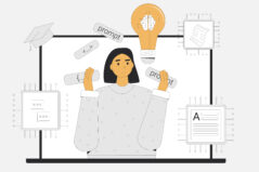 Prompt engineer learning. Course of crafting precise instructions that guide AI models to generate visual, text. Study artificial general intelligence to create content.