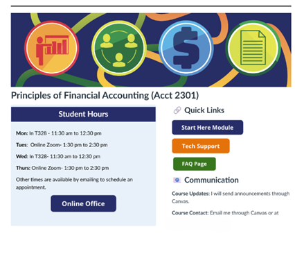 Principles of Financial Accounting Canvas Page